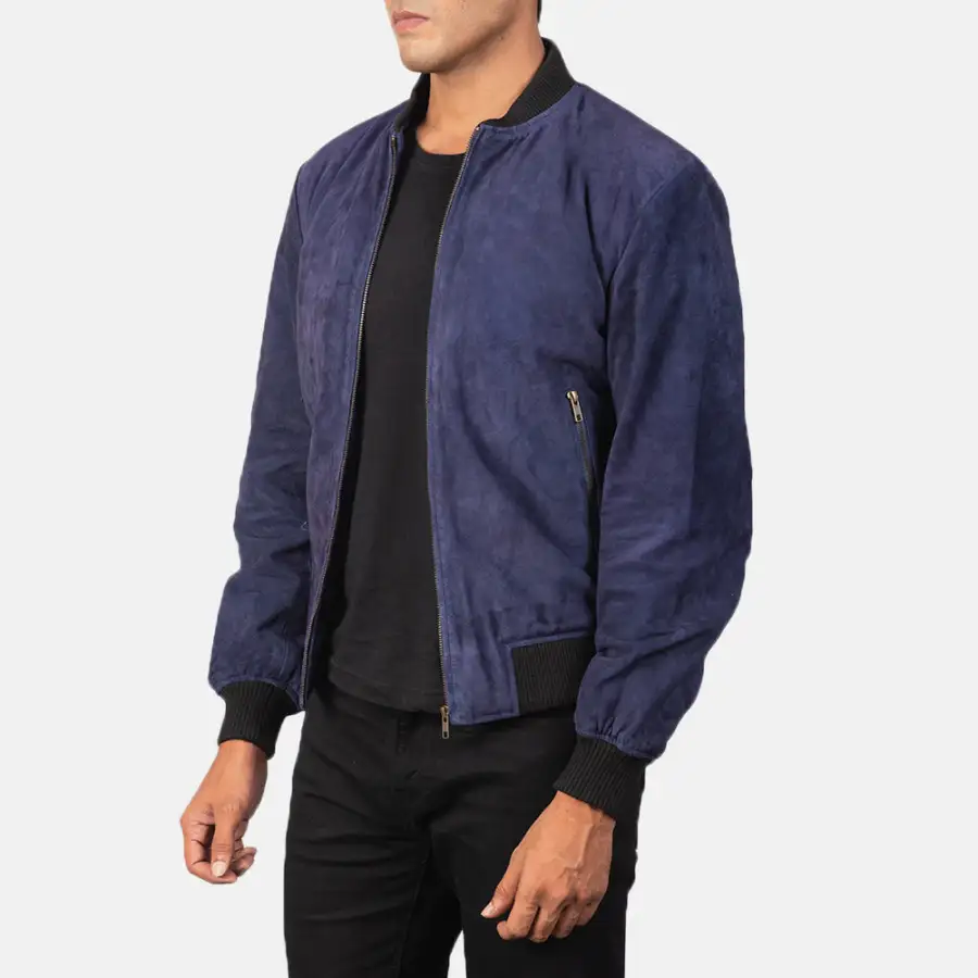Men's Heritage Bomber Suede Jacket