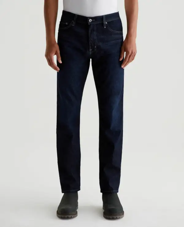 Men's Relaxed Tapered Whiskered Jeans