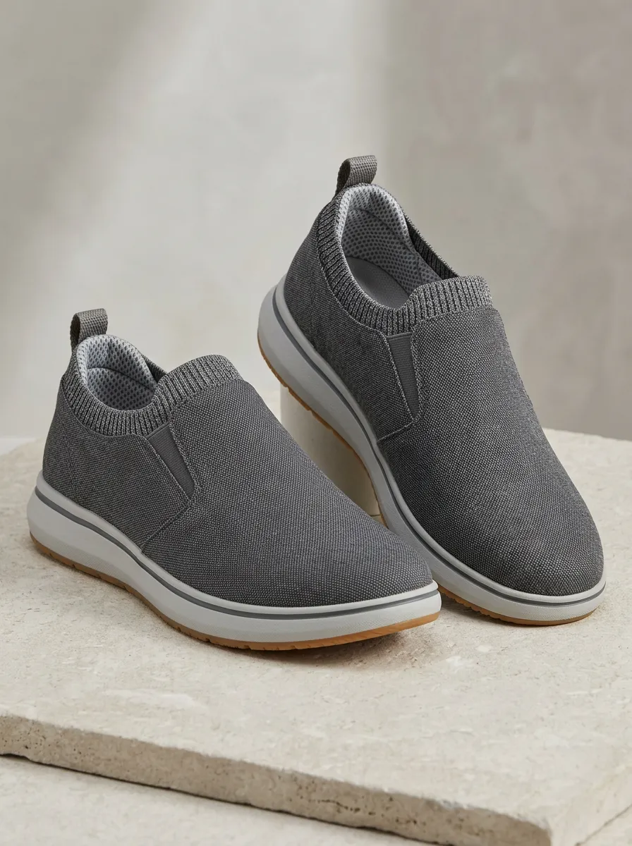 Flexible Stretch Minimalist Outdoor Look Men's Stretch Canvas Shoes
