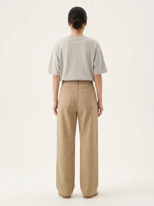 Women's Wave Embroidered Wide-Leg Pants