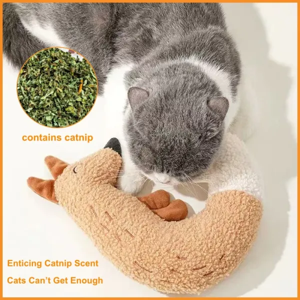 Catnip Cat Toys Cat Kicker Sound Crinkle Pet Toys Soft Comfort Toy for Kitten and cats Mainan Kucing