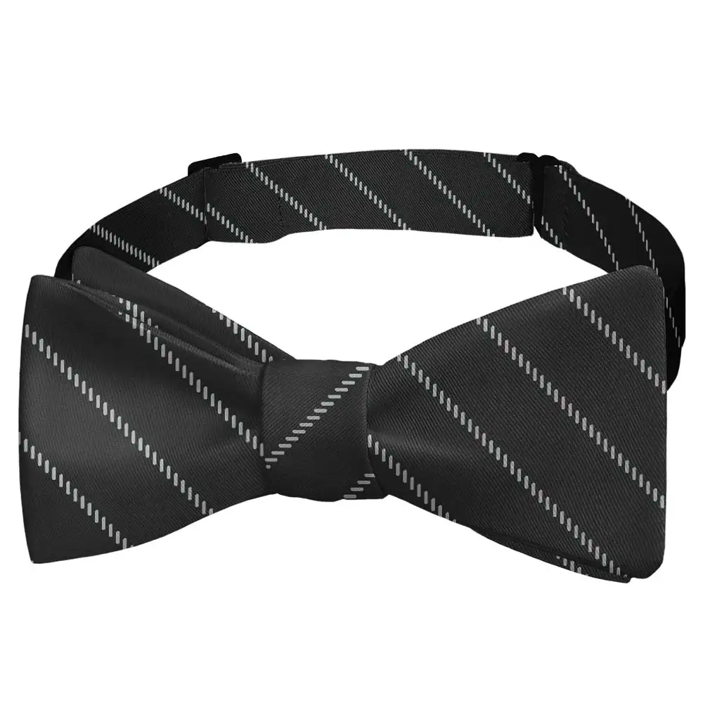 Pin Stripe Motif Bow Tie