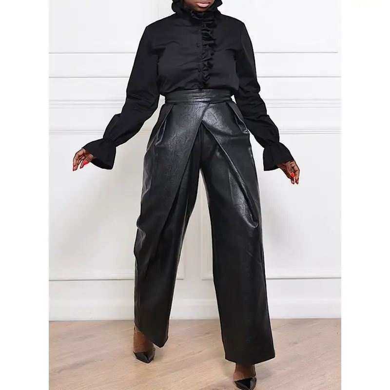 Women's High Waist Asymmetric Pants