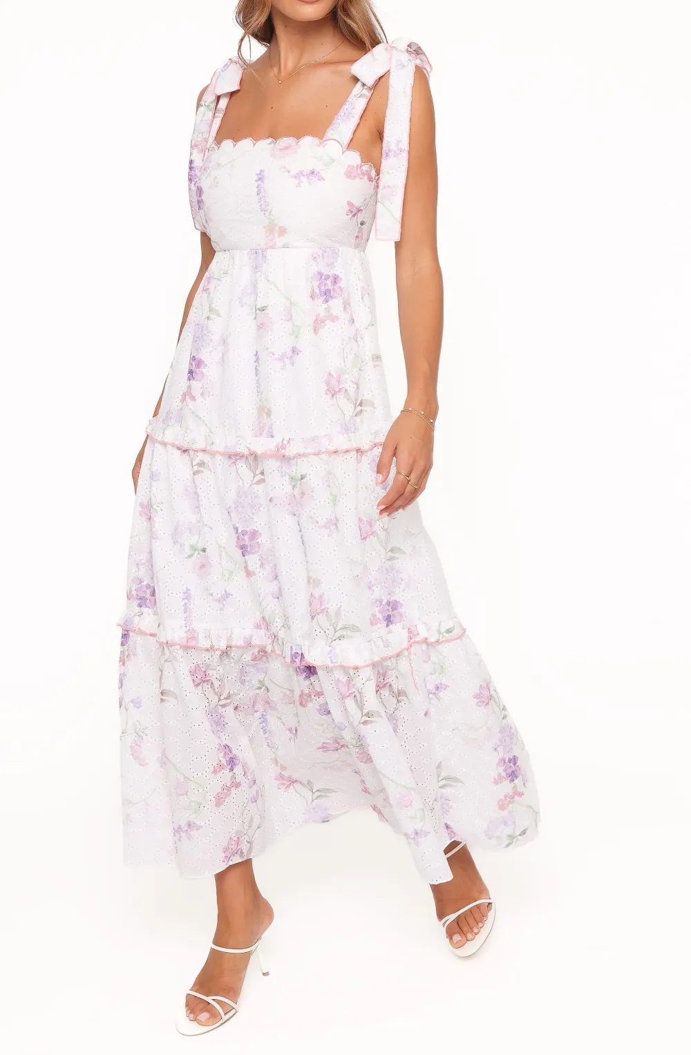 Tiered Sleeveless Maxi Dress