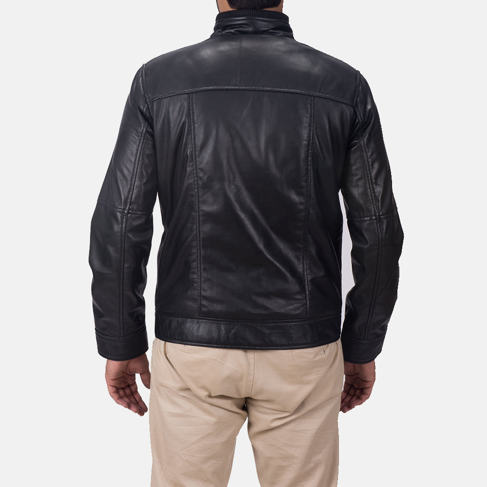 Men's Bold Profile Leather Jacket