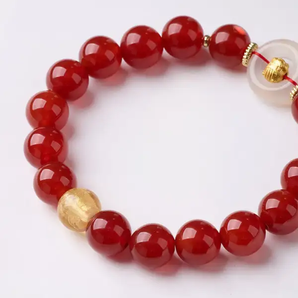 Zodiac Horse Buckle Agate Chalcedony Bracelet