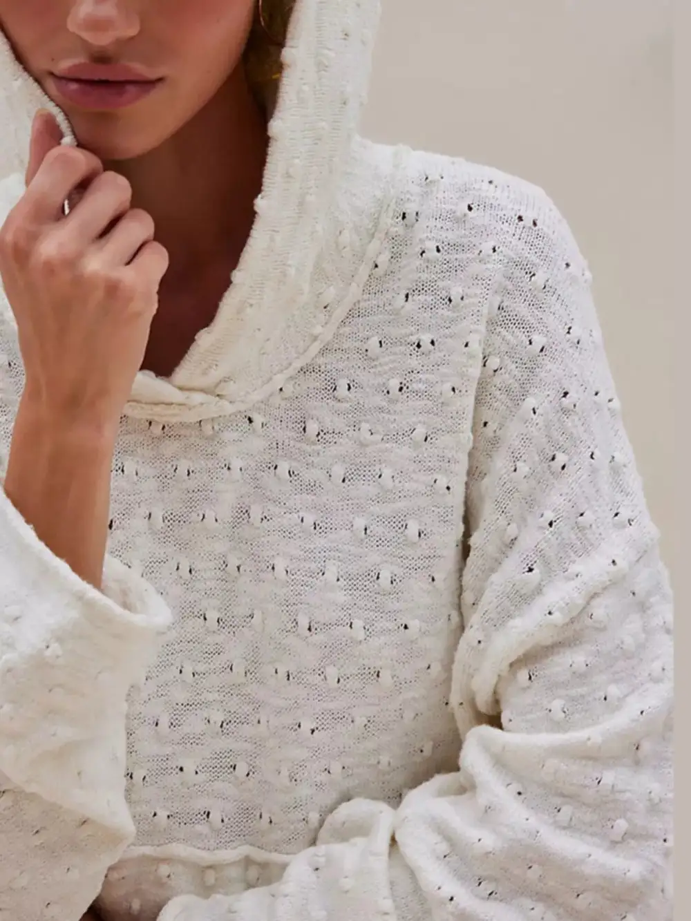 Long Sleeve Textured Sweater