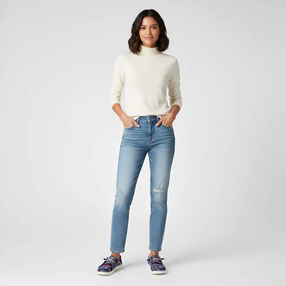 Winter Sweater Pattern Knit Casual Shoes For Women