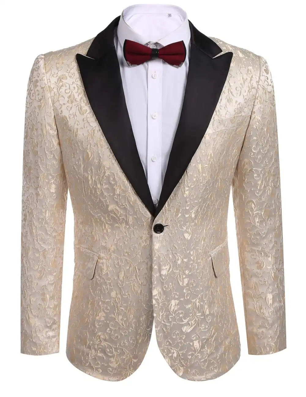 Linen Blend Floral Blazer Jacket