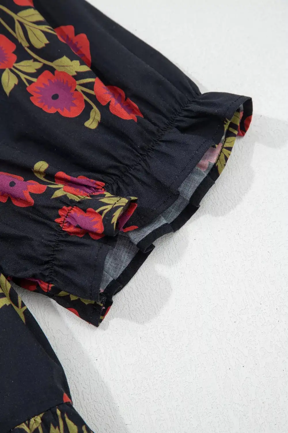 Floral Printed Tiered Maxi Dress