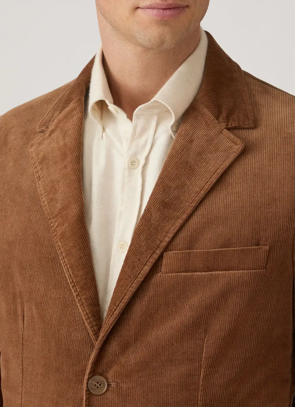 Contemporary Corduroy Tailored Blazer