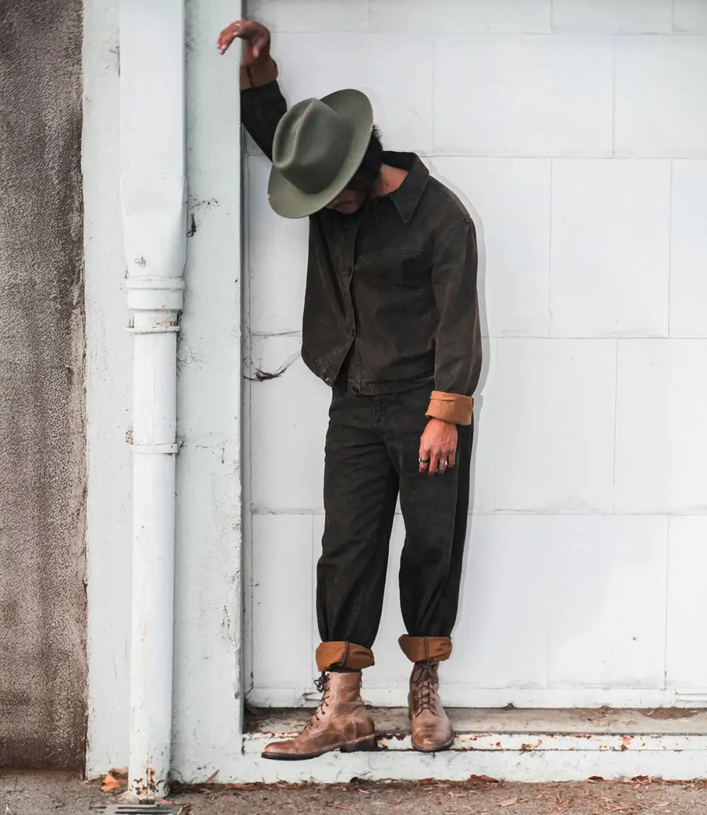 Back Zip Welted Rugged Heritage Ankle Boots