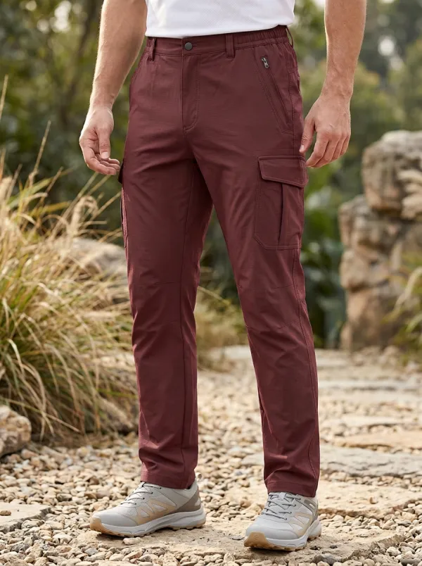 Men's Multi-Pocket Quick-Dry Zip-Fly Cargo Pants