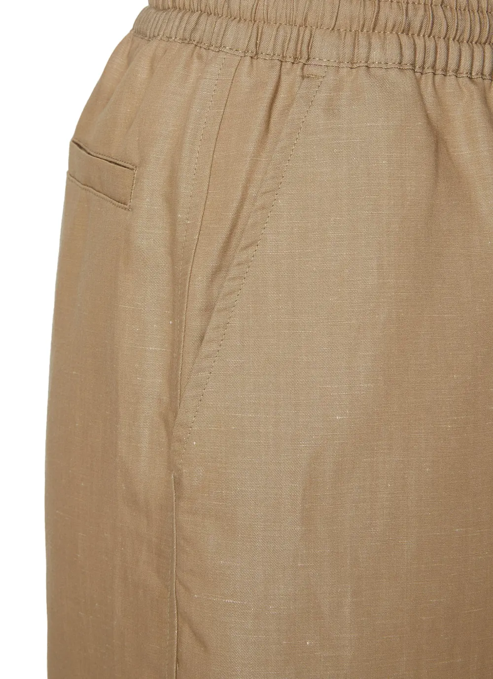 Casual Loose Breathable Beige Shorts