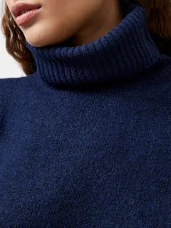 Gentle Style Soft High Collar Loose Sweater