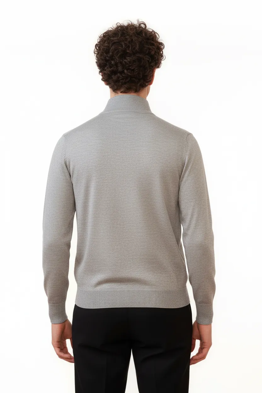 Refined Viscose Refined Half Zip Sweater