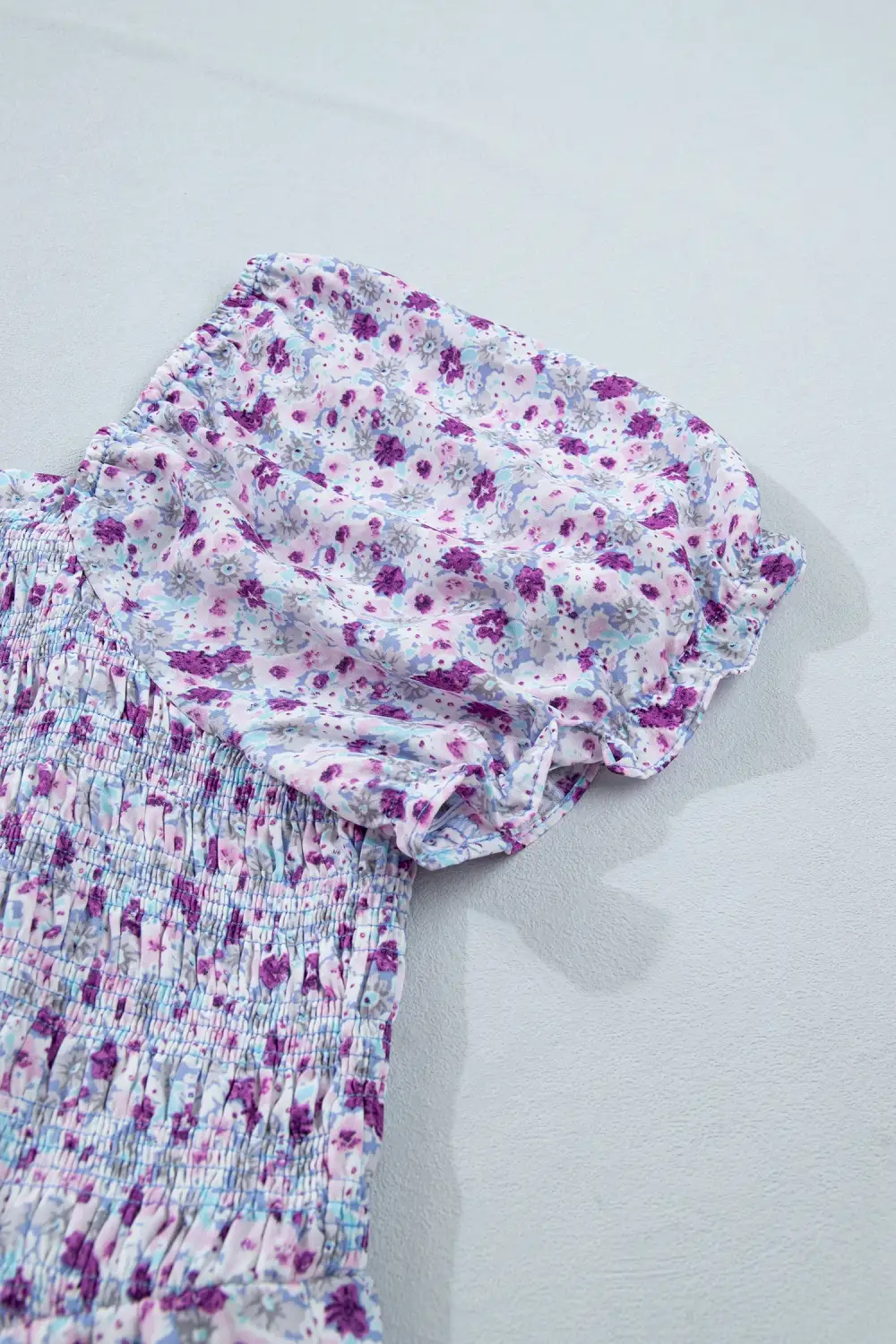 Floral Printed Square Neck Maxi Dress