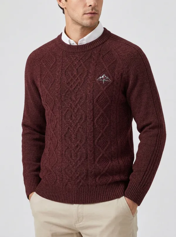 Men's Charcoal Grey Alpine Knit Sweater