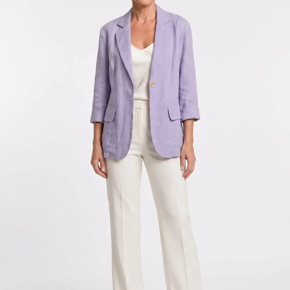 Single-Button Relaxed Blazer
