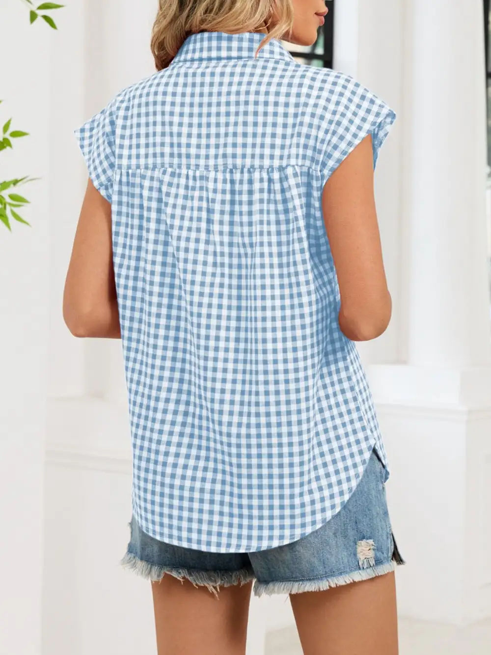 Gingham Button Down Shirt