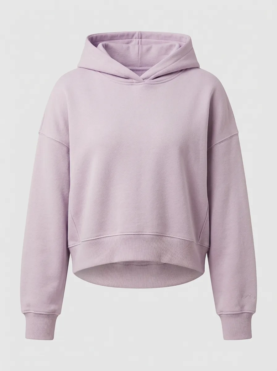 Women's Casual Minimalist Solid Beige Hoodie
