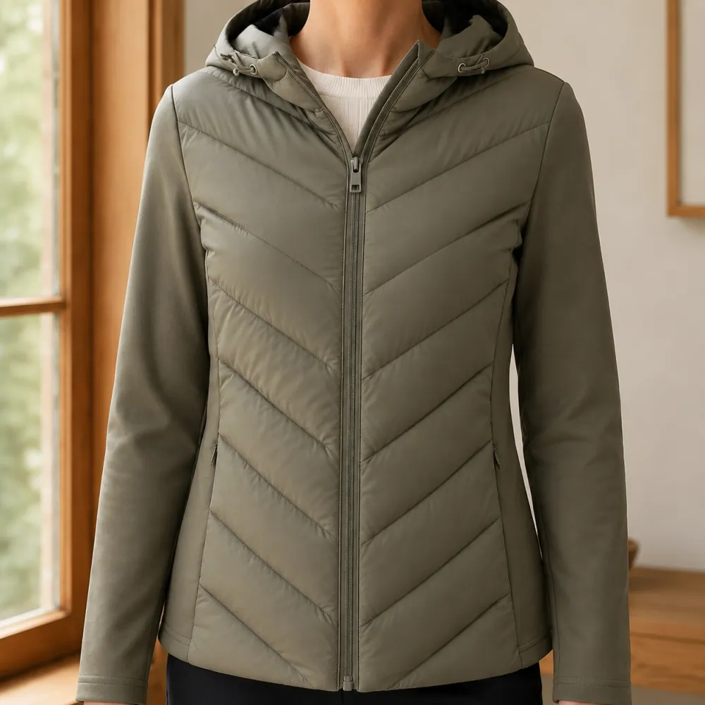 Chevron Hooded Jacket