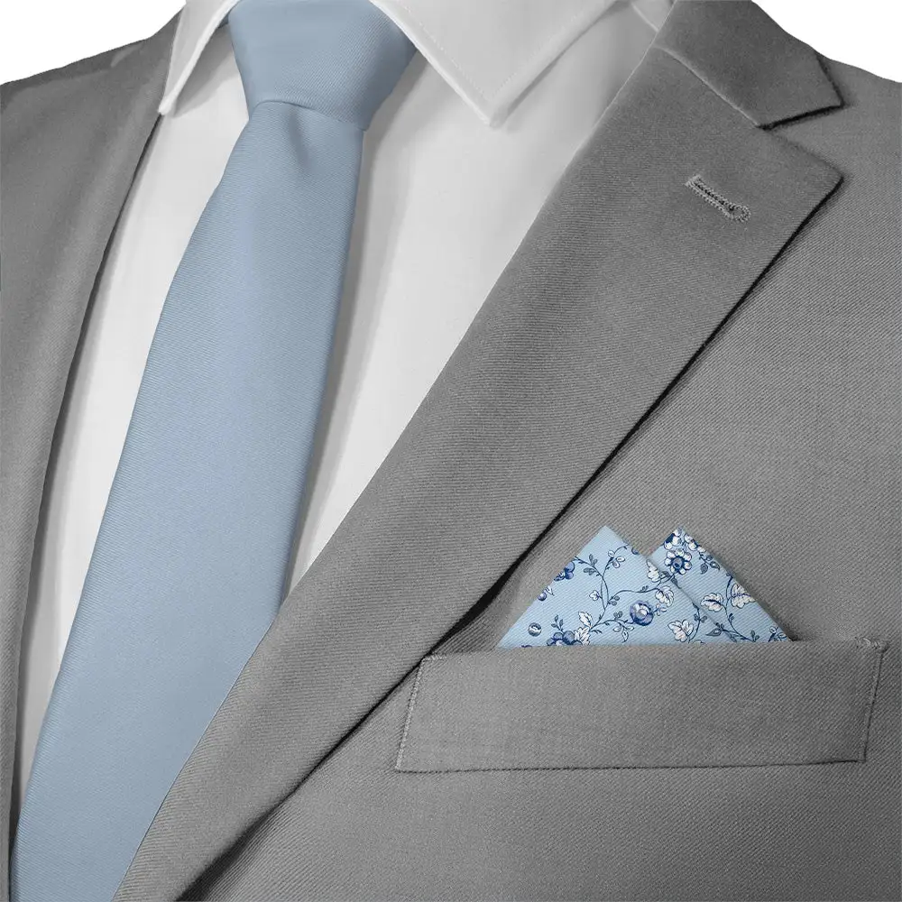 Refined Tailored Floral Pocket Square