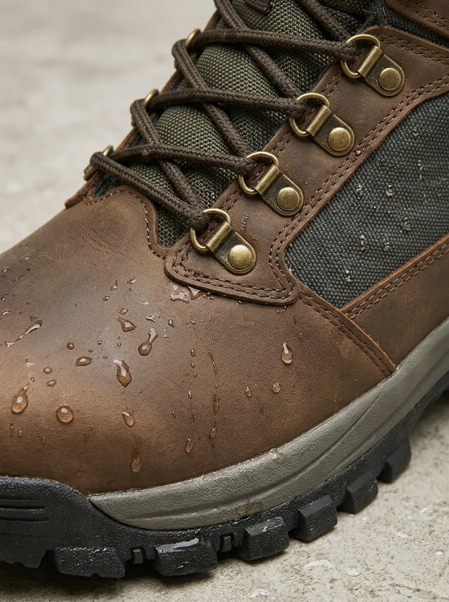 Men's Outdoor Hiking Waterproof Brown Leather Work Boots