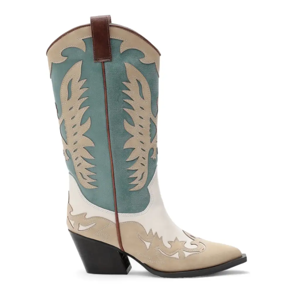 Idaly Mid-Calf Cowgirl Boots