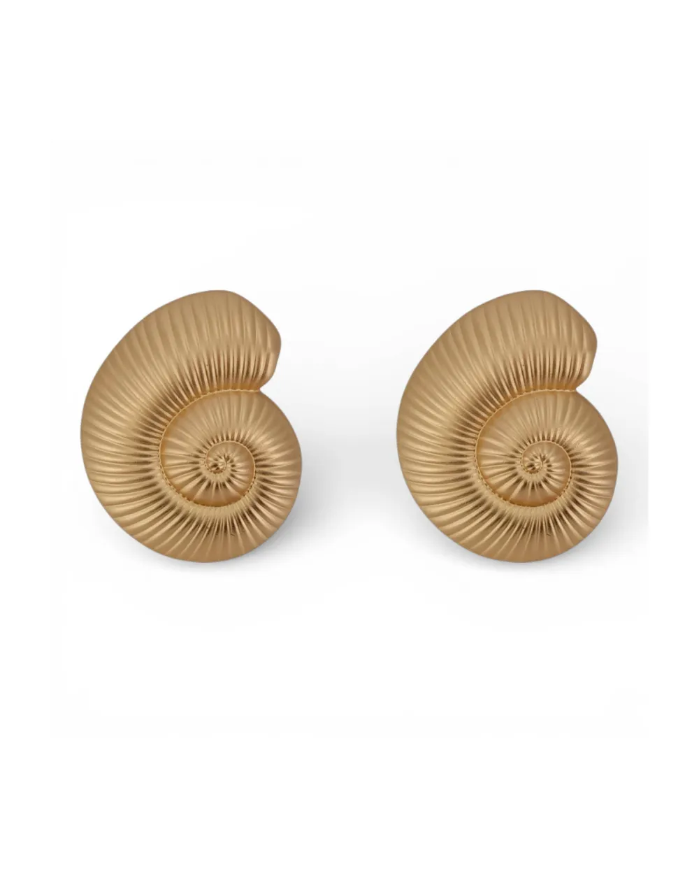 Shell Statement Textured Fashion Earrings