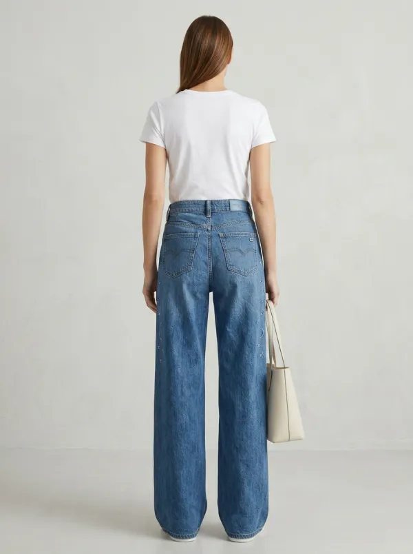 Women's Wide Leg Casual Denim Jeans