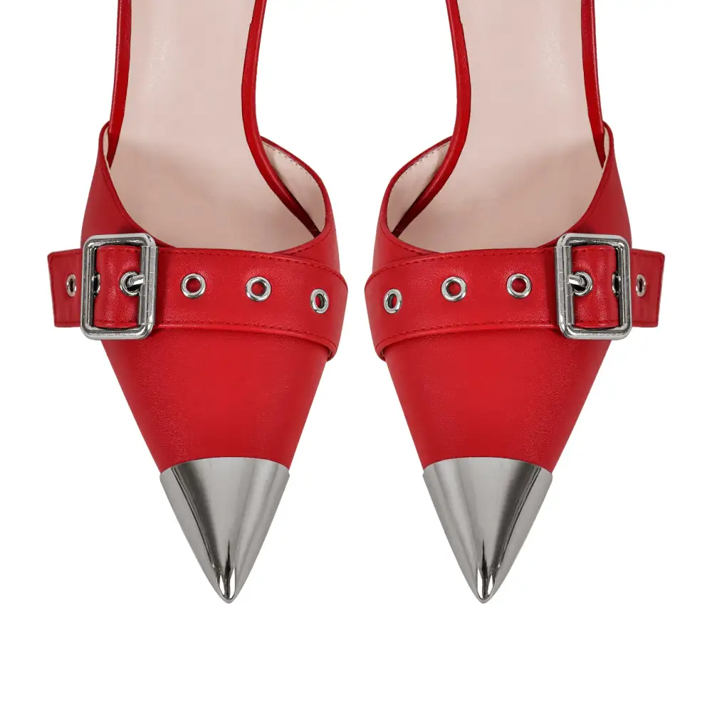 Modern Pointed Toe Stiletto Ankle Strap Pumps