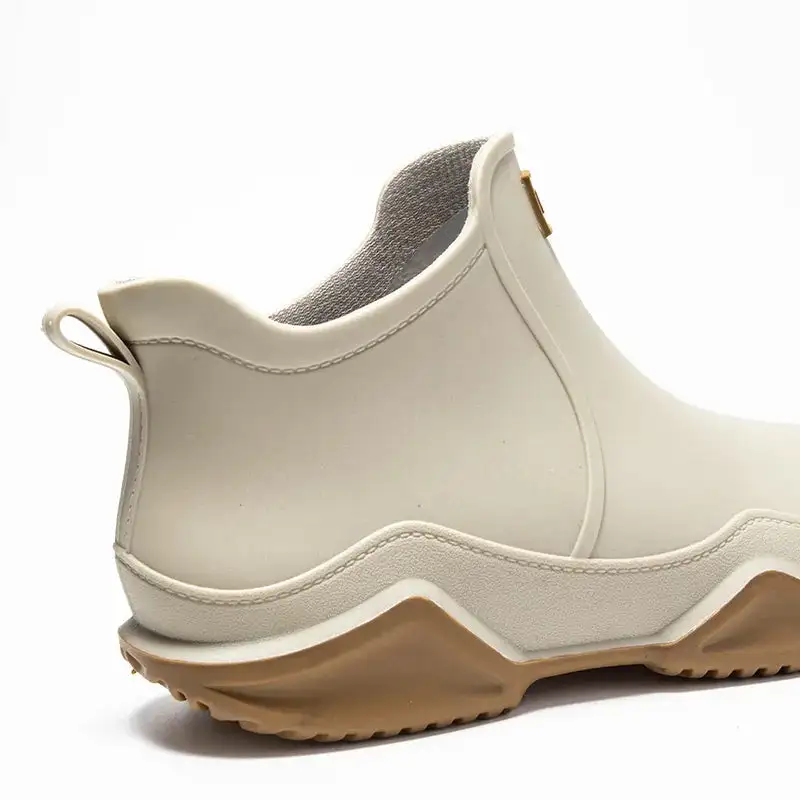 Waterproof Ankle Boots Slip Resistant Outsole Pull Tab