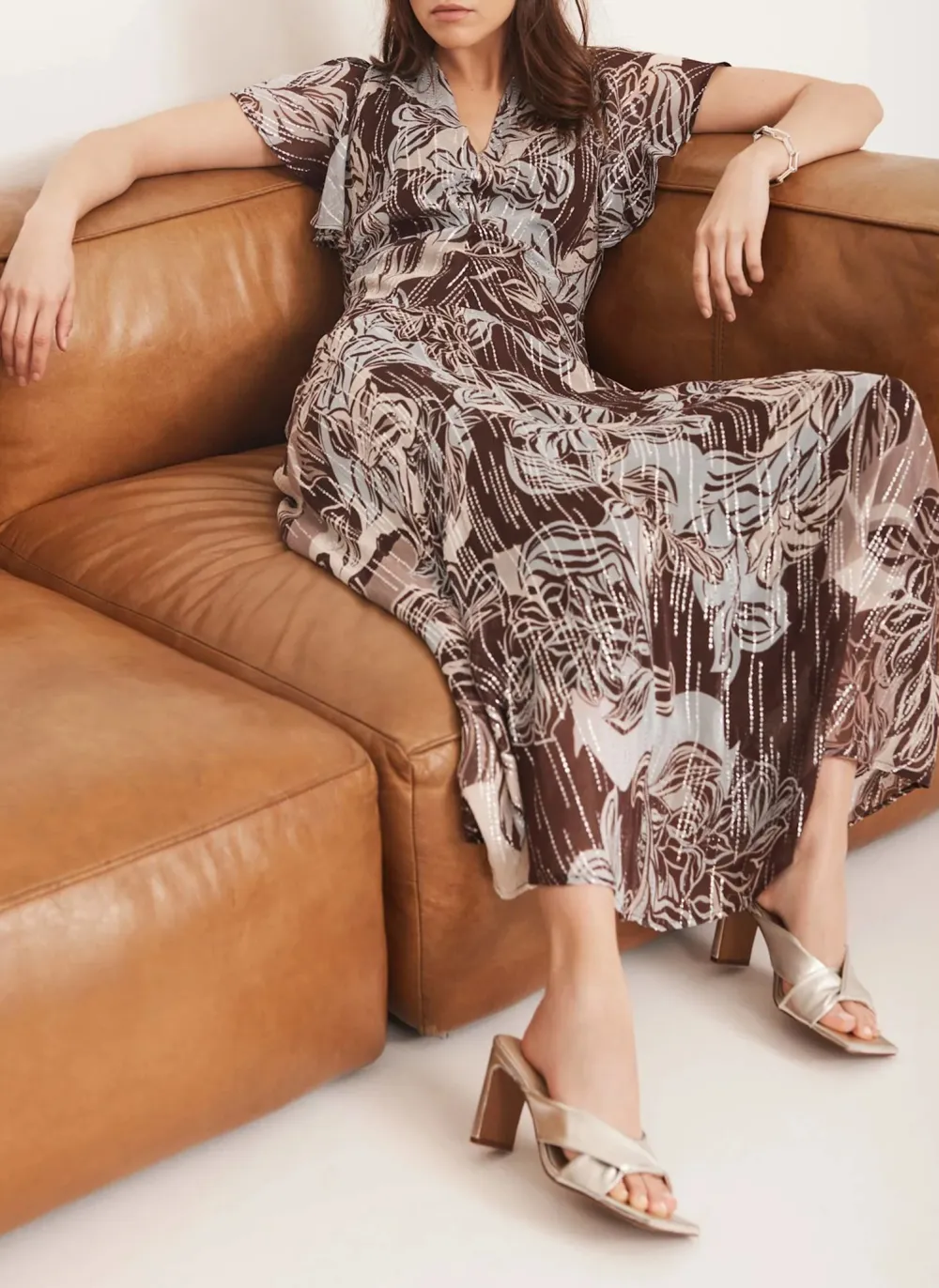 Casual Floral Print Maxi Dress