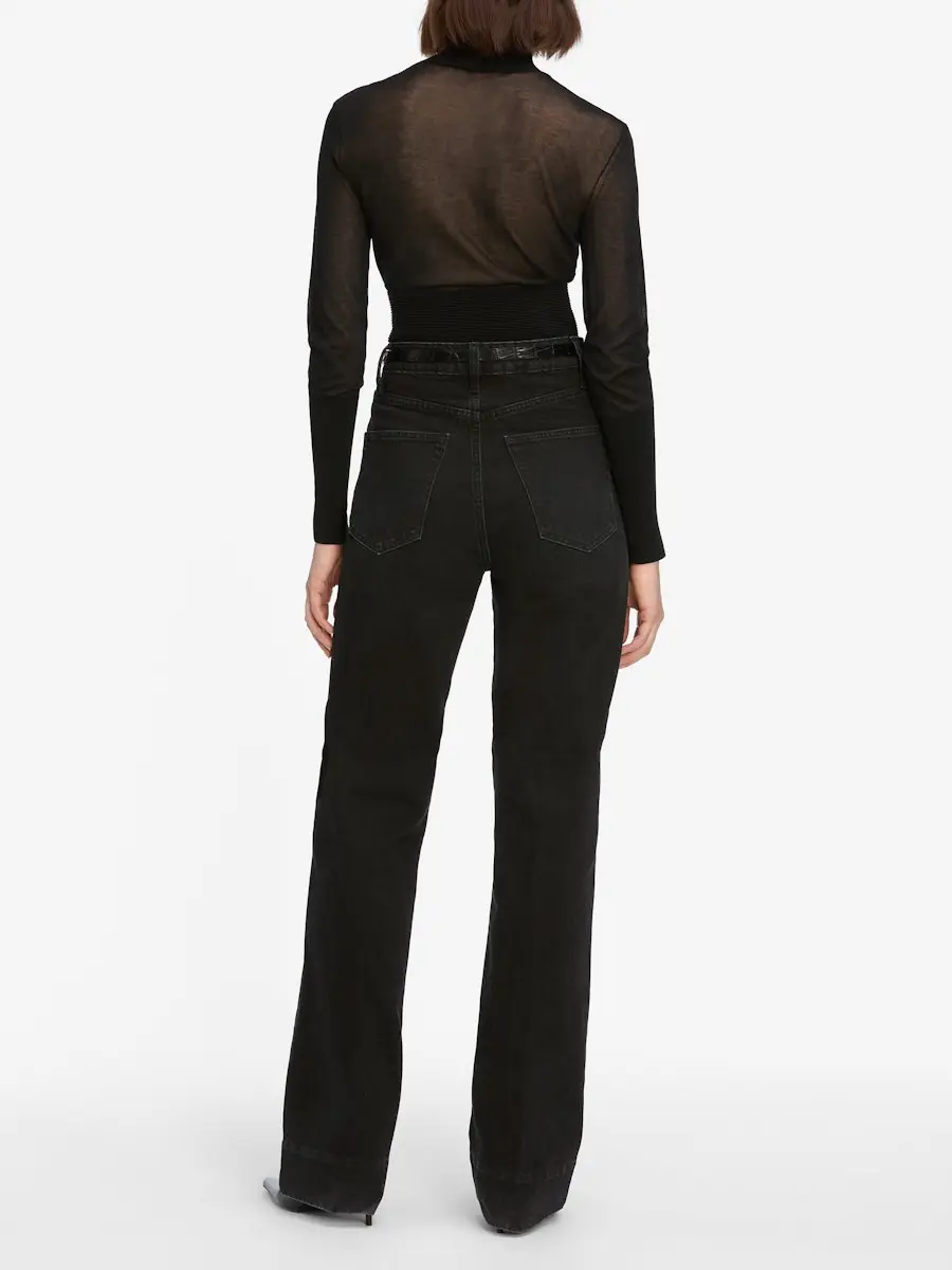 Cotton Knit Turtleneck Sweater