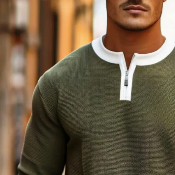 Ribbed Crew Sweater