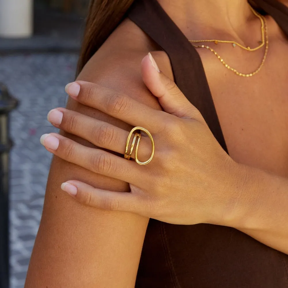 Twisted Wave Ring