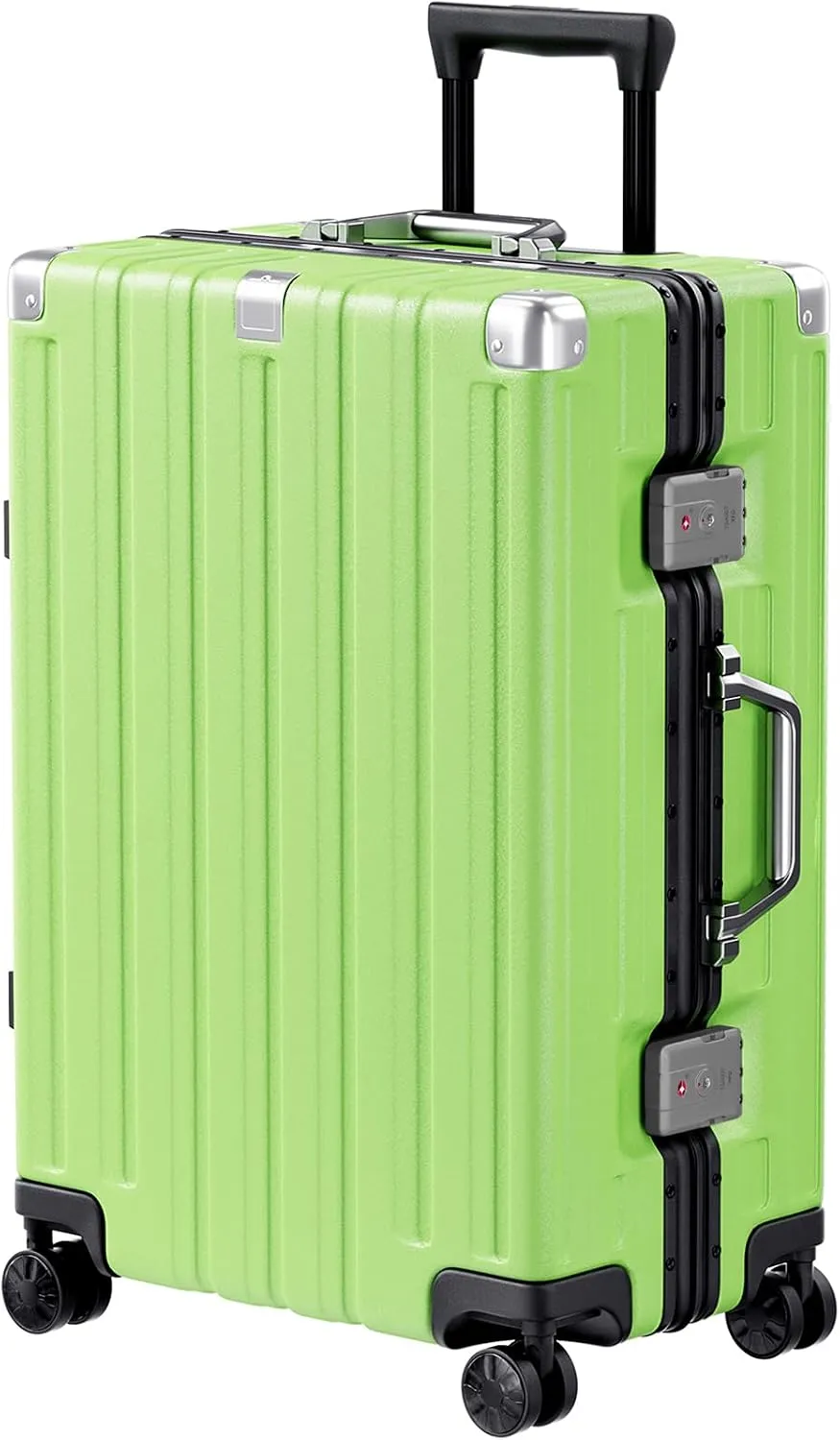 Zipperless Aluminum-Frame Hardshell Spinner Suitcase