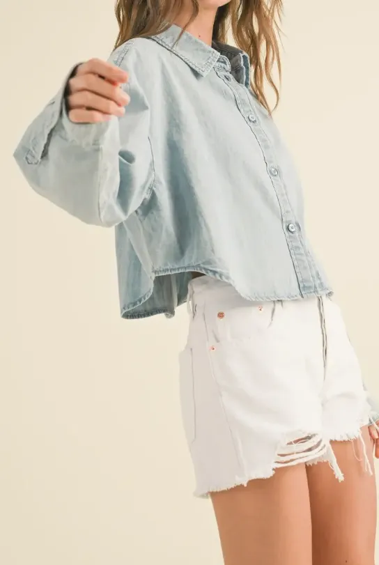 Denim Button Down Shirt