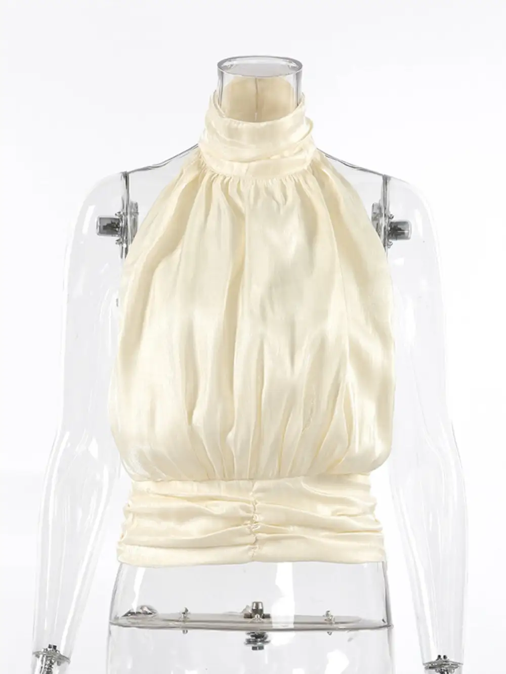Halter Neck Ruched Cami Top