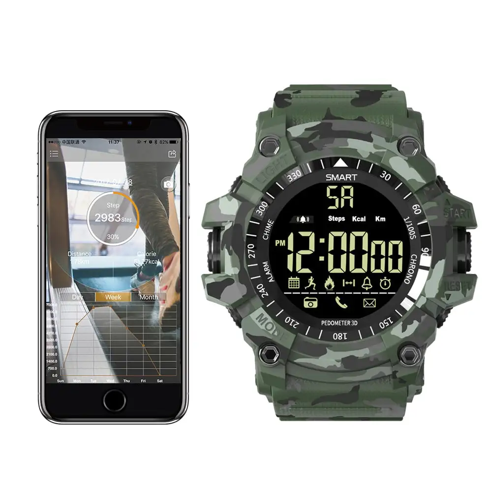 Bluetooth Smart watch Sport Pedometer waterproof