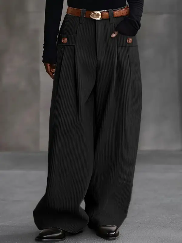 Tailored Wide Leg Pants