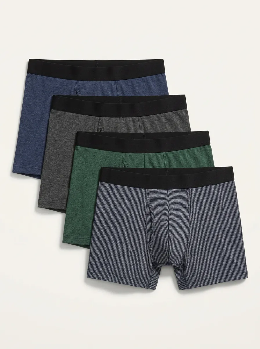 Flexible Casual Four Pack Briefs