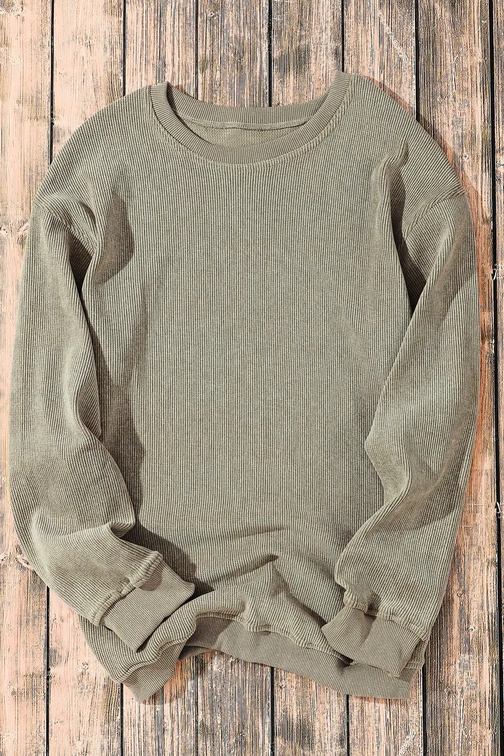 Everyday Ribbed Crewneck Sweatshirt