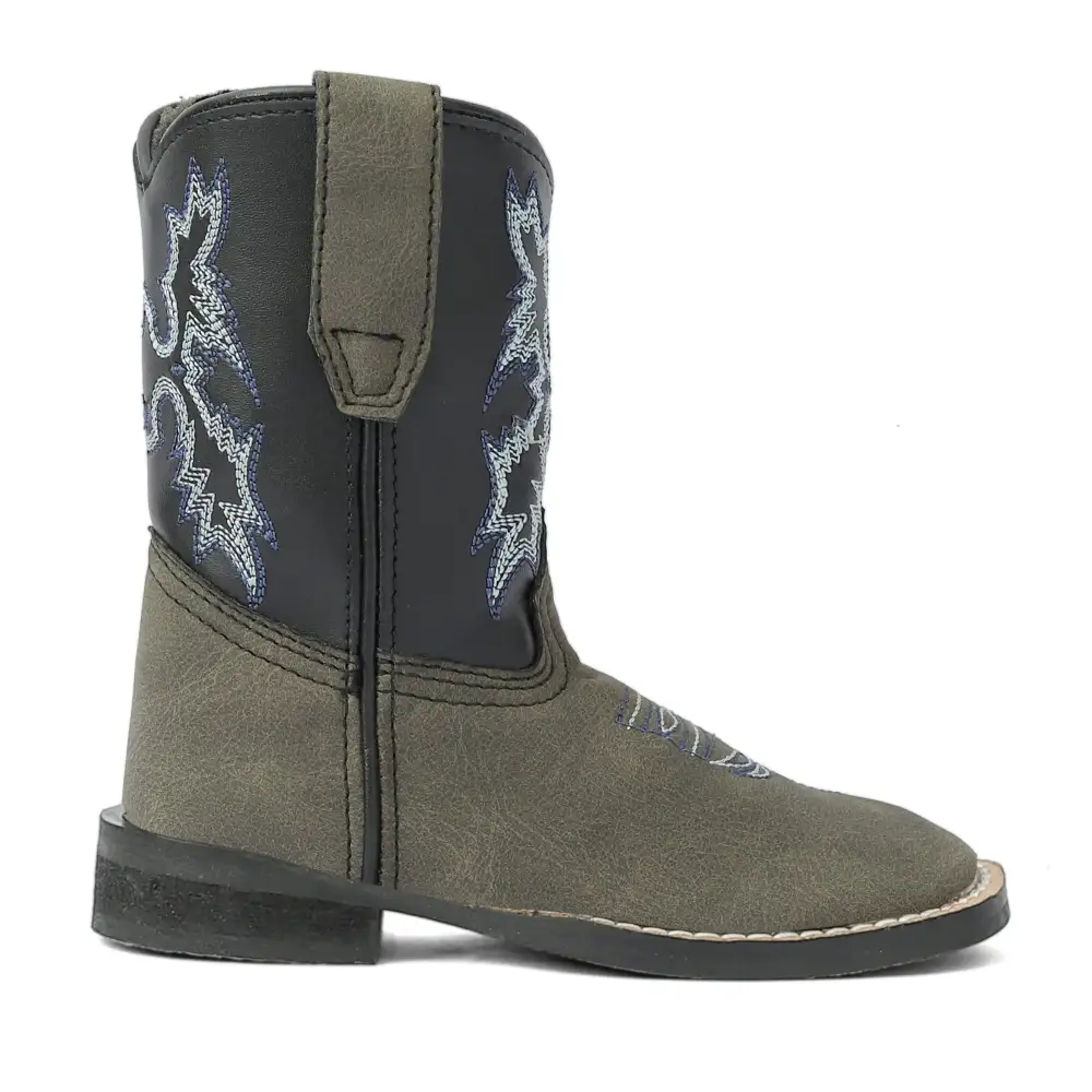 Traditional Panel Men's Denim Boots