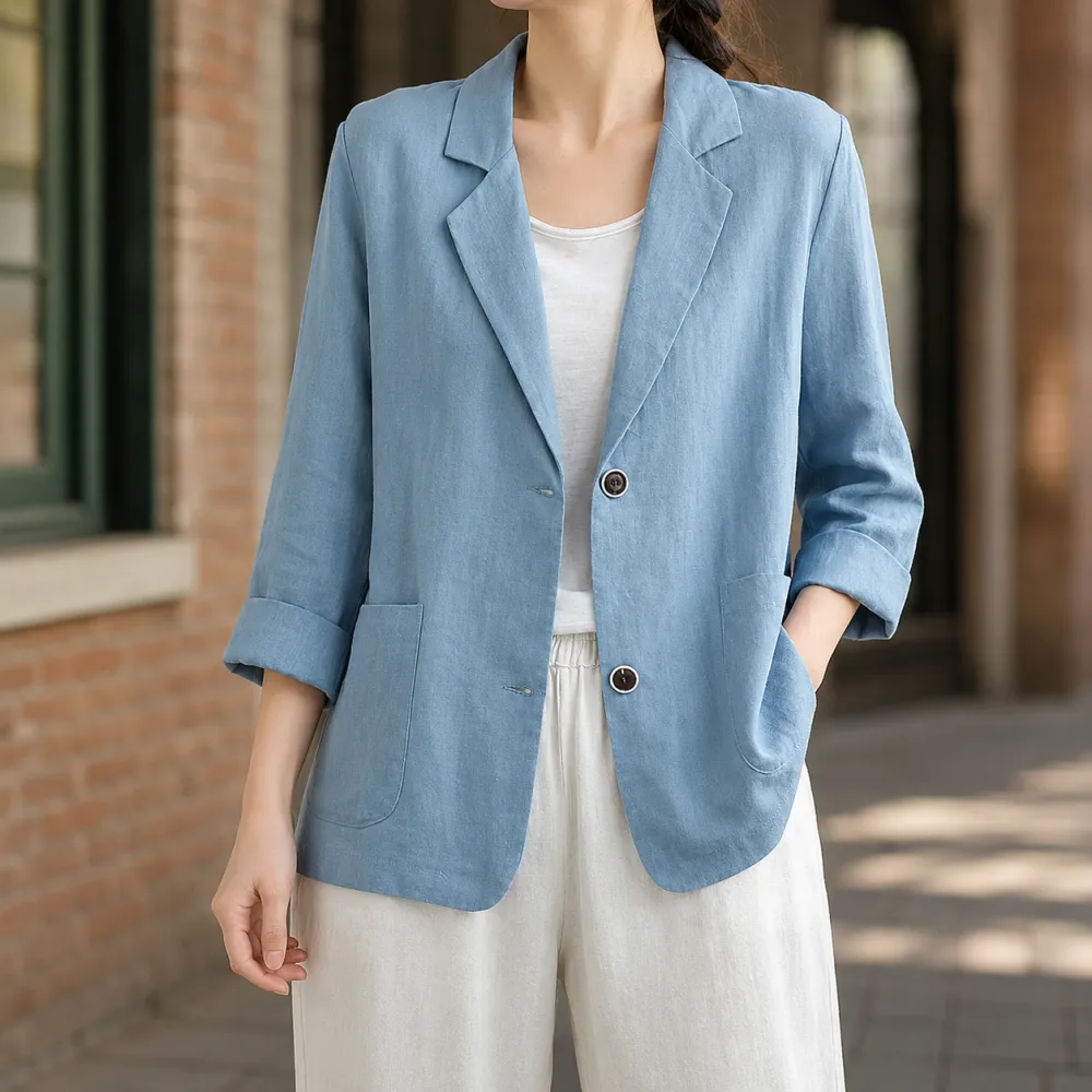 Notched Lapel Blazer