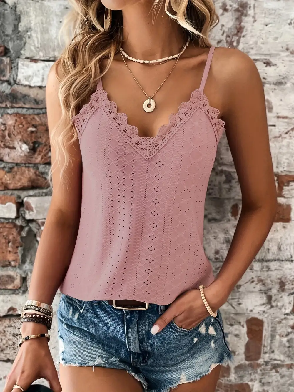 Embroidered Lace Top