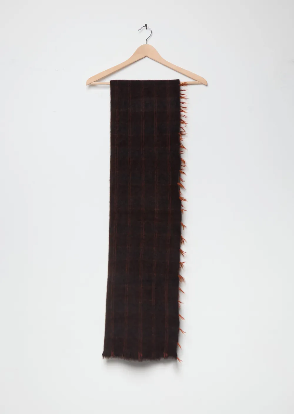 Yak Wool Checked Scarf