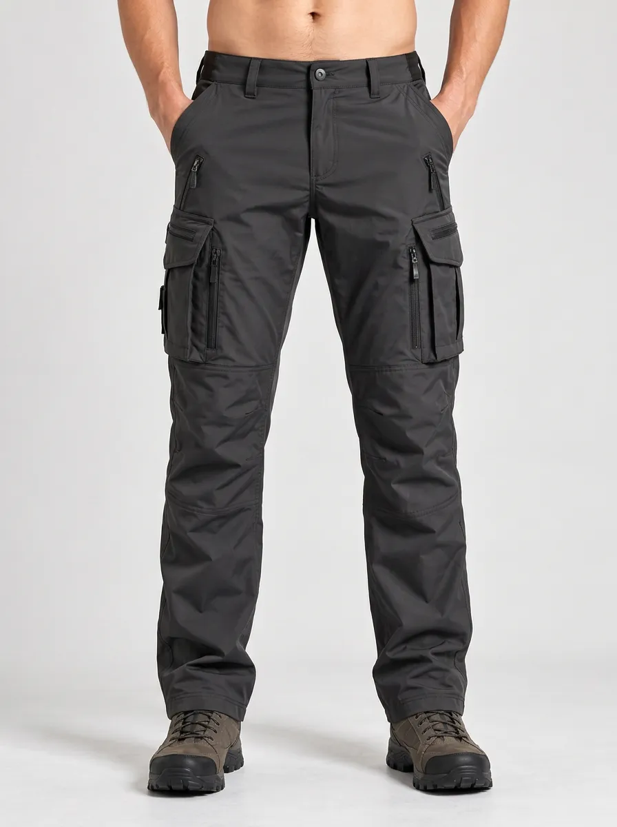 Versatile Cargo Pants with Rugged Utility Detail