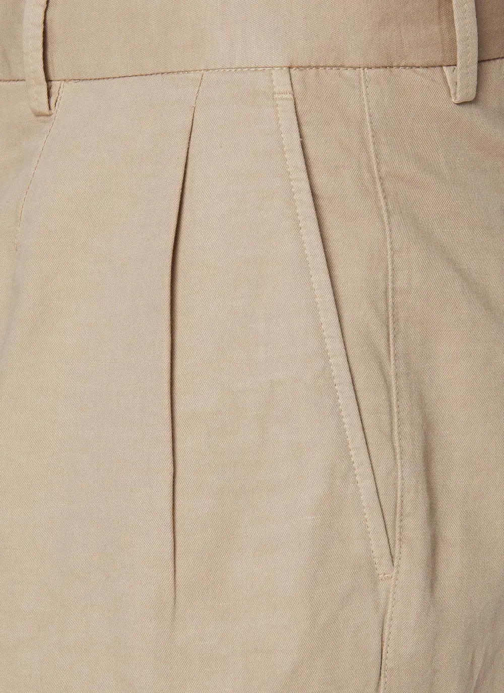 Casual Loose Breathable Light Beige Shorts